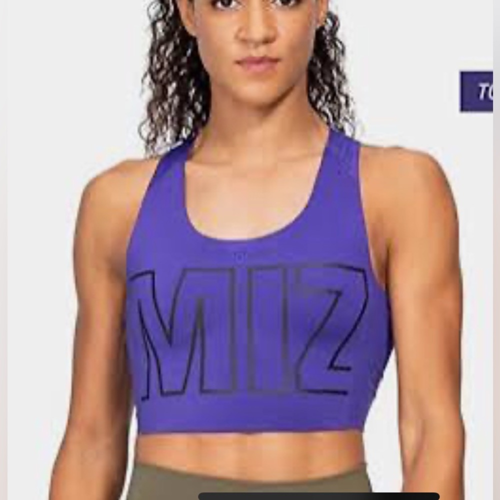 Tank and shorts Purple/black running set mizuno x ronda rousey size medium